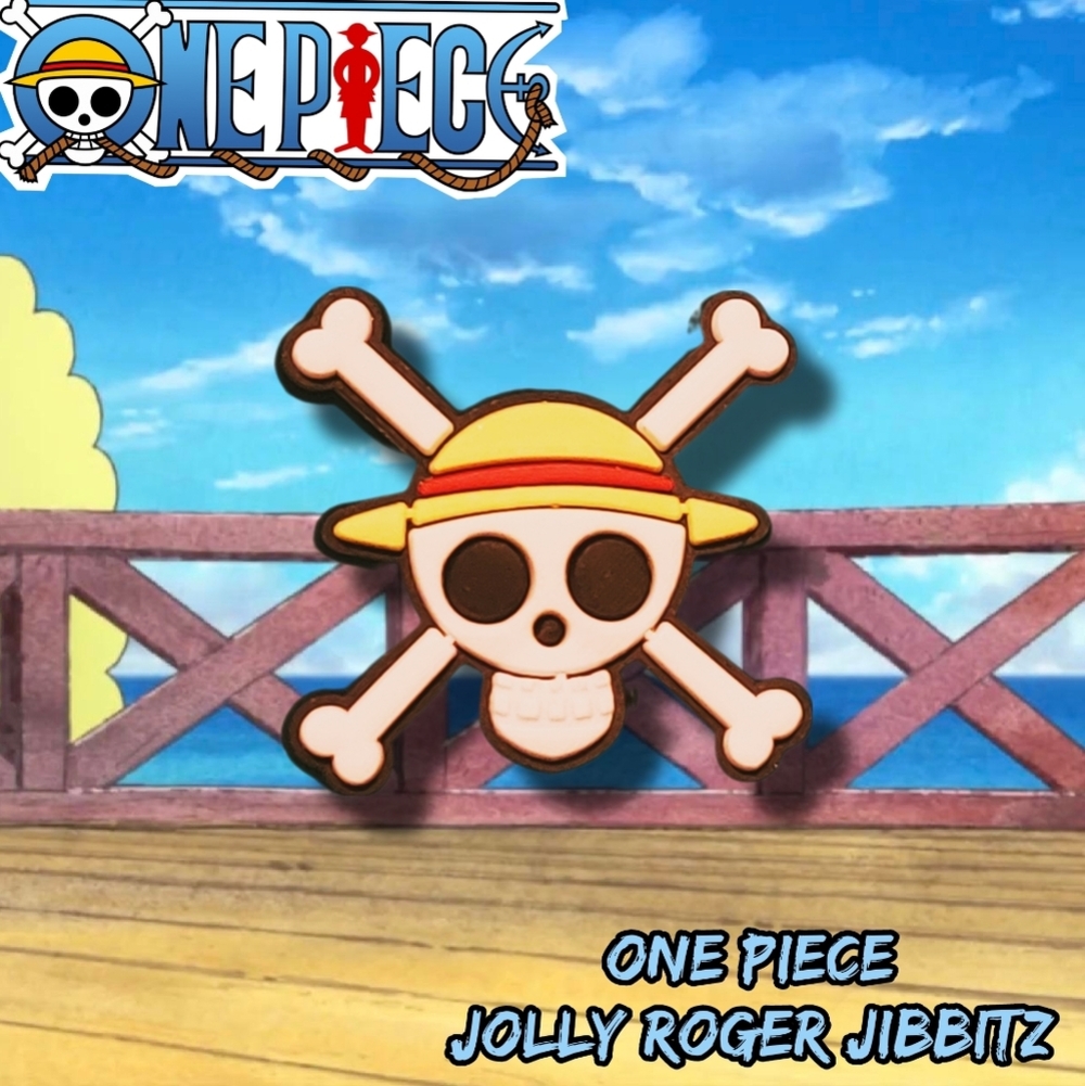💖3 Charms for $9💖 Straw Hat Pirate Jolly Roger Croc Charm One Piece Jibbitz
